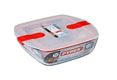 Pyrex Cook & Heat Dish with Lid (2.5L / 28 x 20 x 8cm)	
